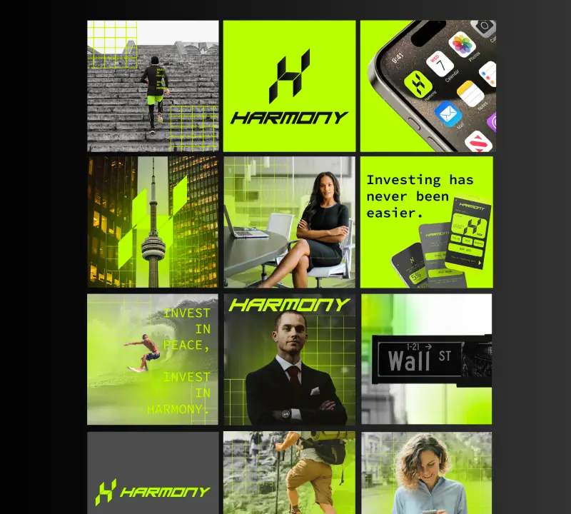 Harmony Investments brand work